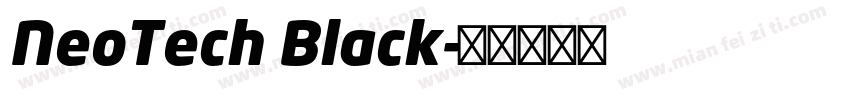 NeoTech Black字体转换